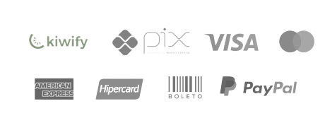 Formas de pagamento aceitas: Pix, Cartão de Crédito, Boleto